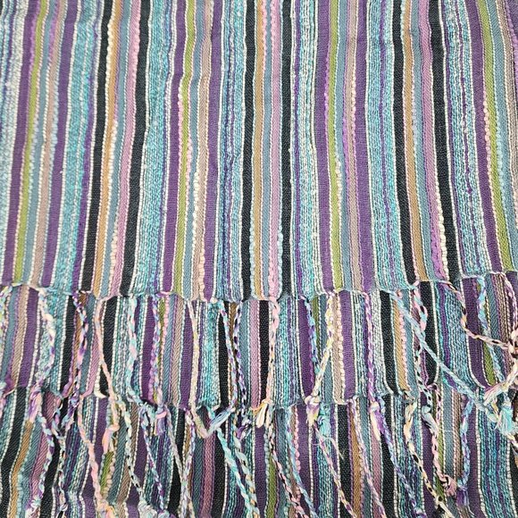 VTG Spring Lot Blue Tam Matching Scarf & Italian Leather Clutch Wallet Floral - Picture 11 of 15